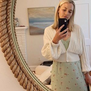 Reformation Mint Green Floral Midi